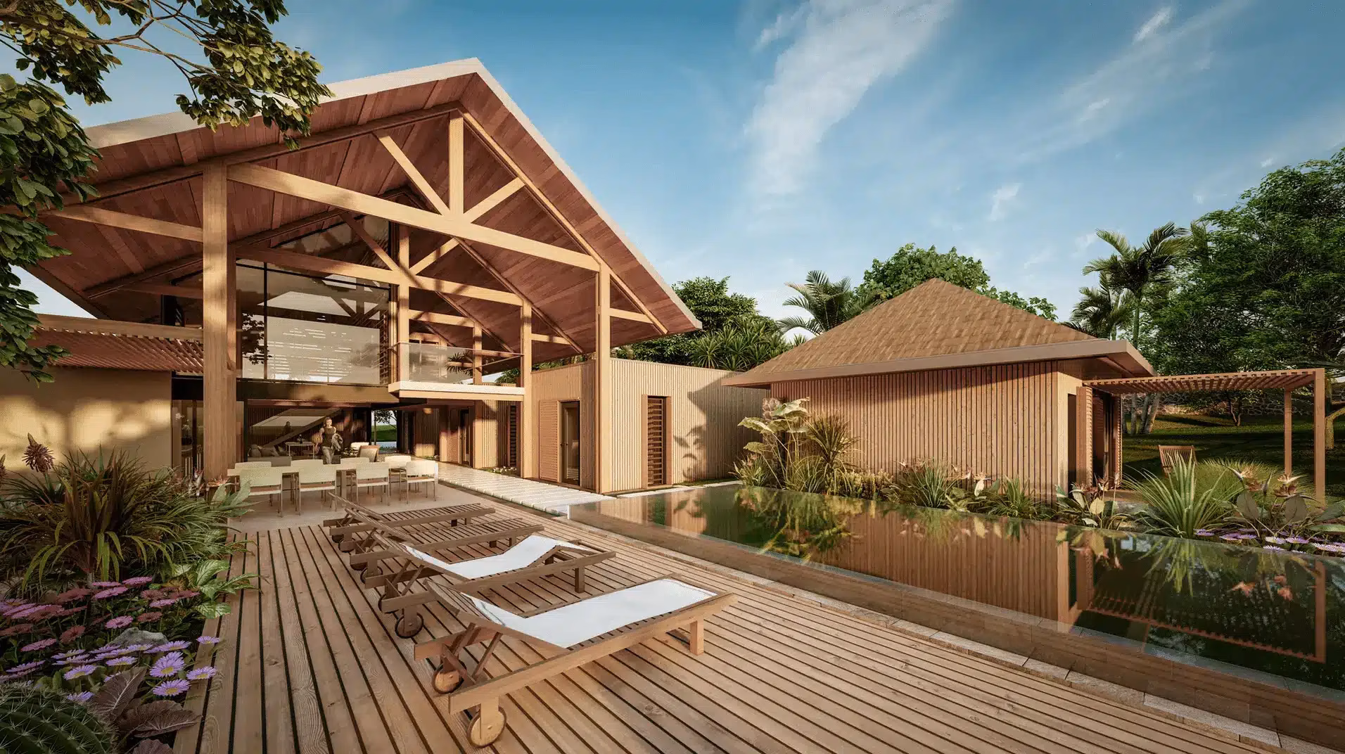 Sustainable home and gardens in Mauritius